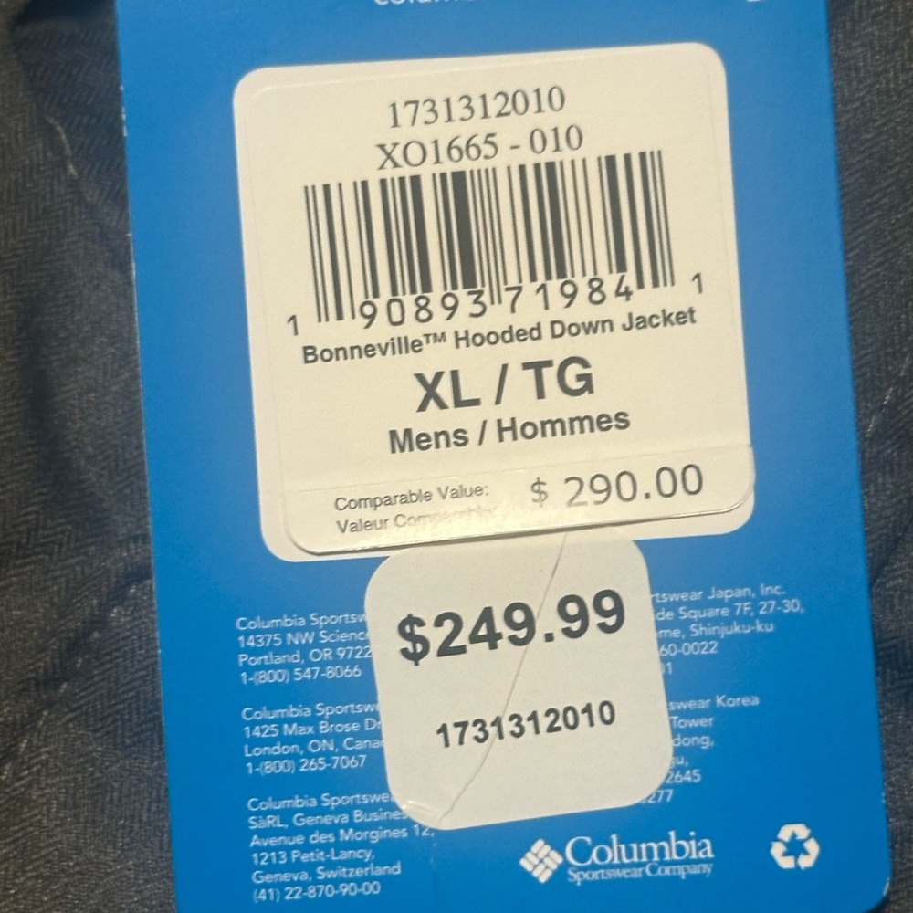 NWT - Men’s Columbia Bonniville Omni Heat Puffer Coat - Picture 6 of 12